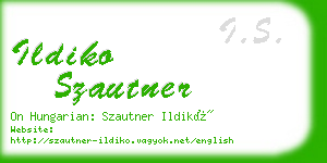 ildiko szautner business card